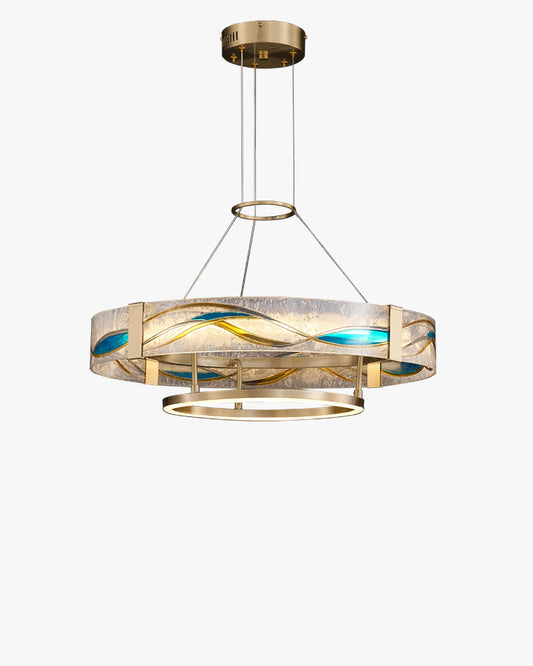 WOMO Lustre Rond Verre Chic et Moderne-WM2335