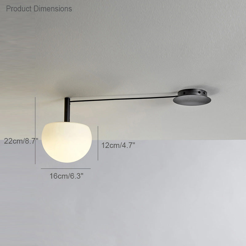 WOMO Plafonnier Boule en Verre-WM1029