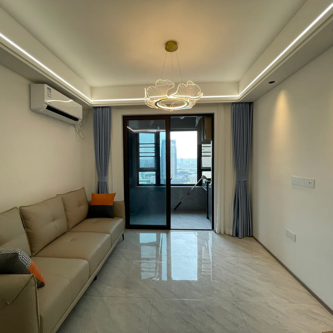 WOMO Suspension Feuille Transparent Chic Design- WM2000