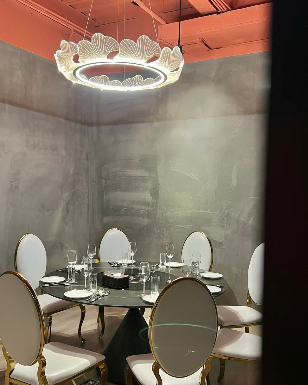 WOMO Suspension Feuille Transparent Chic Design- WM2000