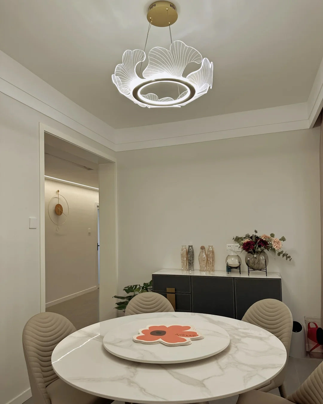 WOMO Suspension Feuille Transparent Chic Design- WM2000