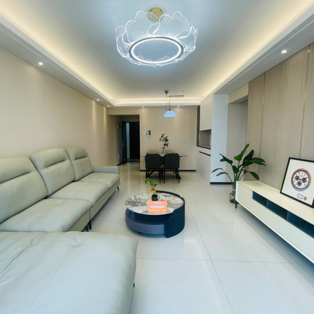 WOMO Suspension Feuille Transparent Chic Design- WM2000