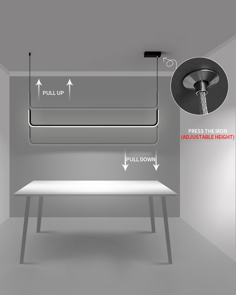 WOMO Suspension Lineaire Led Minimaliste-WM2001