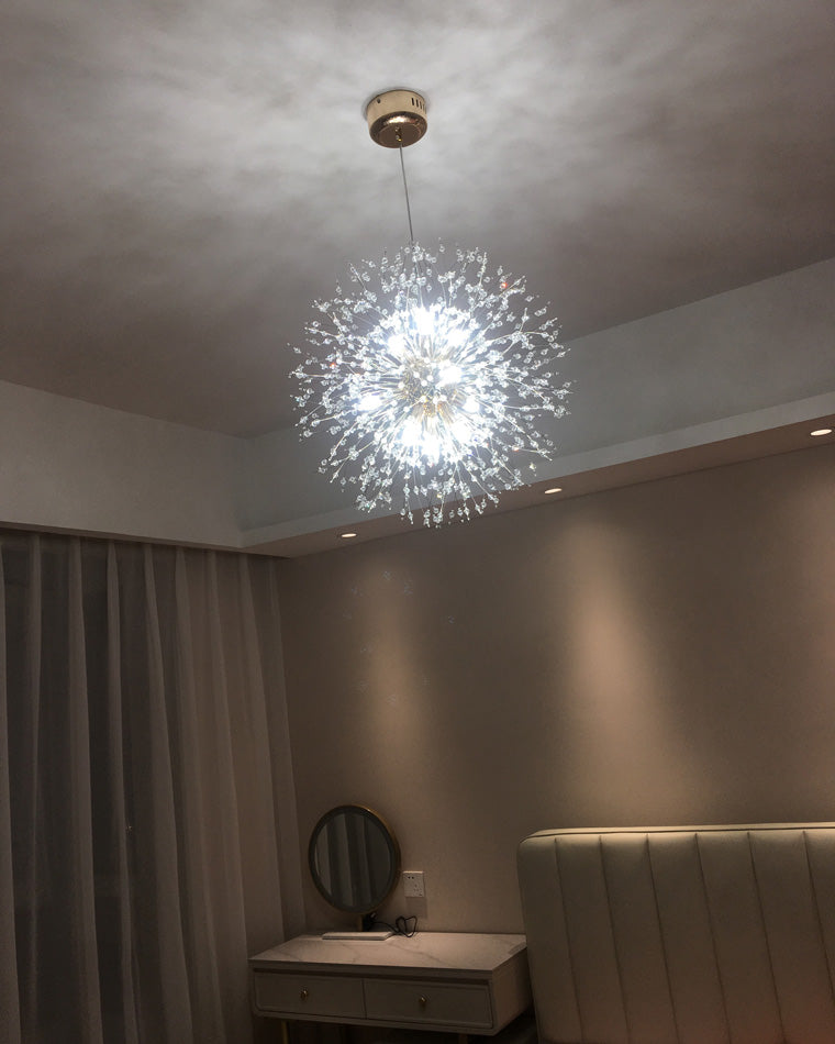 WOMO Lustre Boule Cristal Chrome/Doré-WM2004