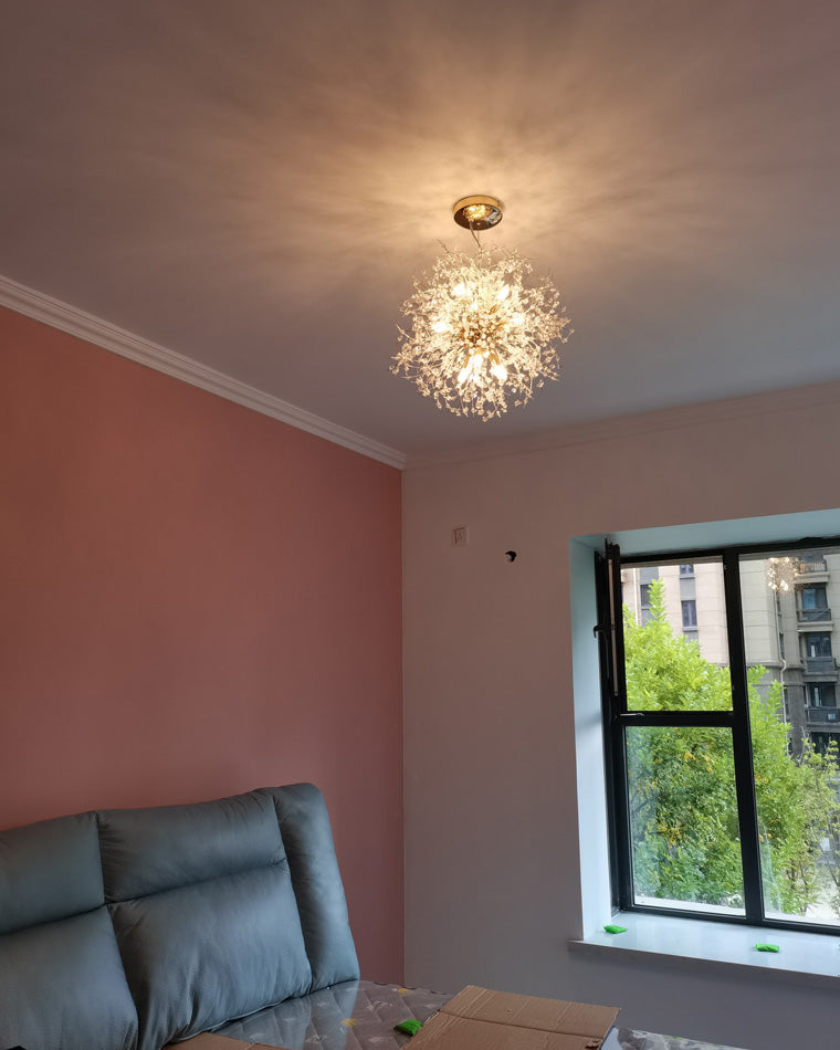 WOMO Lustre Boule Cristal Chrome/Doré-WM2004