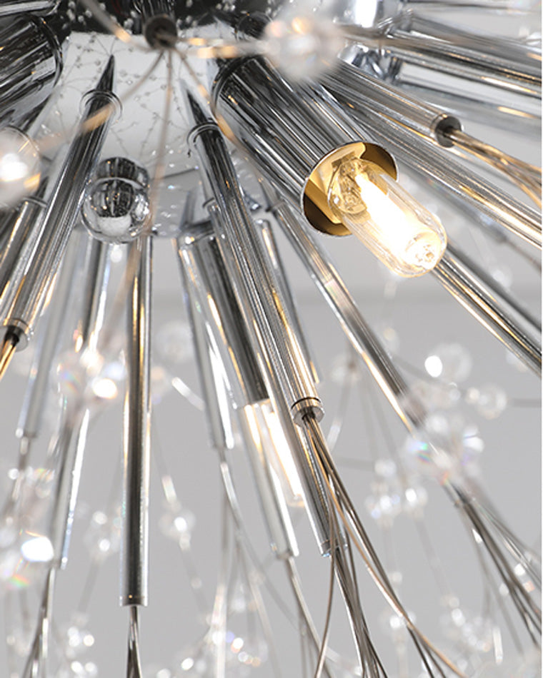 WOMO Lustre Boule Cristal Chrome/Doré-WM2004