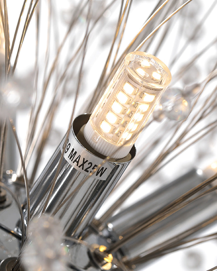 WOMO Lustre Boule Cristal Chrome/Doré-WM2004