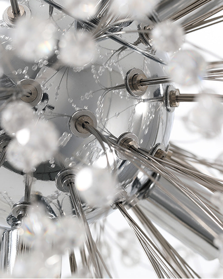 WOMO Lustre Boule Cristal Chrome/Doré-WM2004