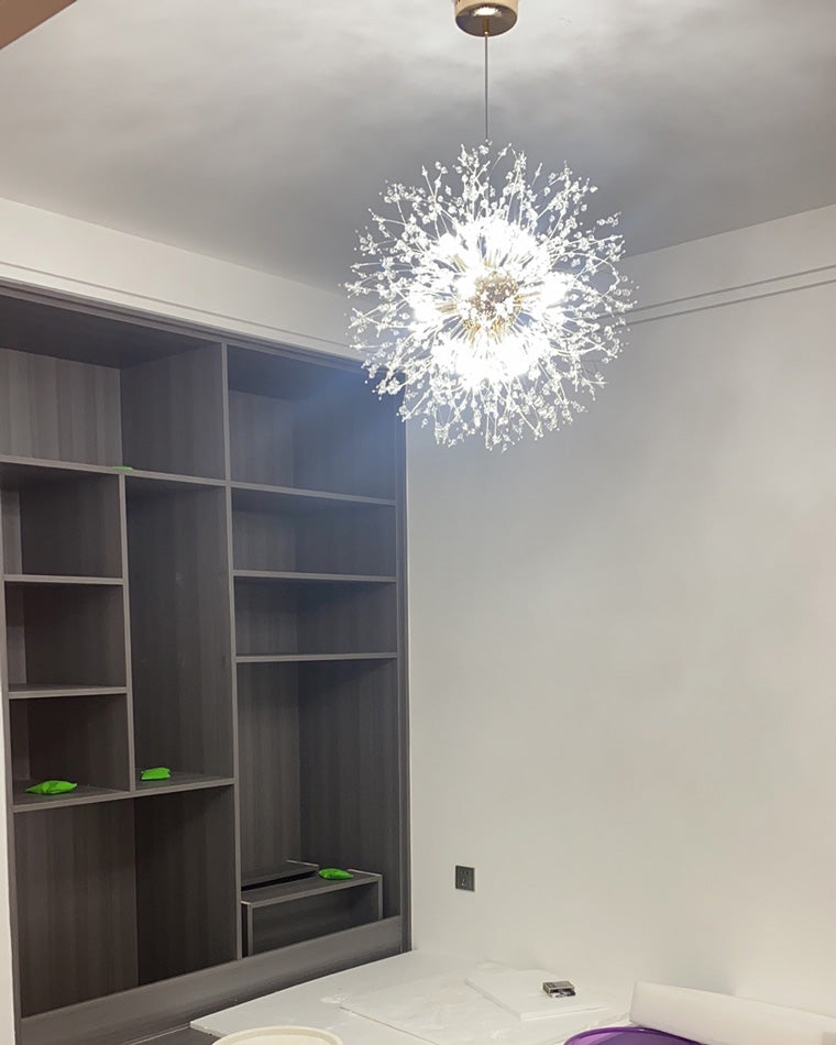 WOMO Lustre Boule Cristal Chrome/Doré-WM2004