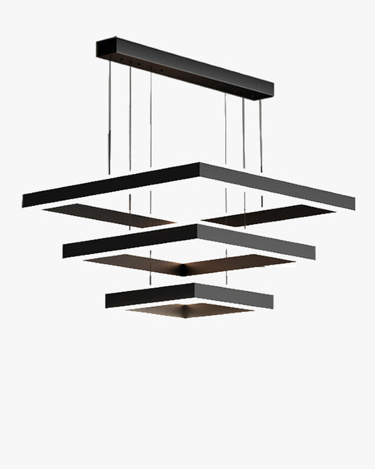 WOMO Lustre Rectangulaire Led Noir-WM2016
