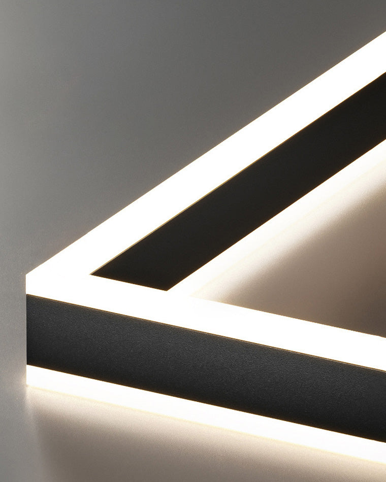 WOMO Lustre Rectangulaire Led Noir-WM2016