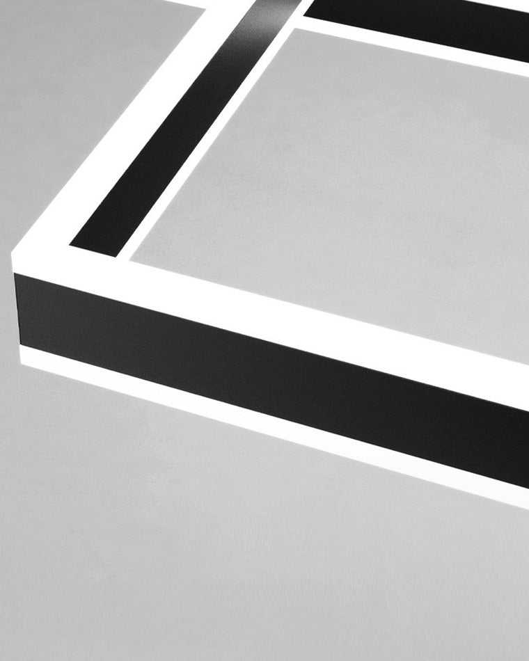 WOMO Lustre Rectangulaire Led Noir-WM2016