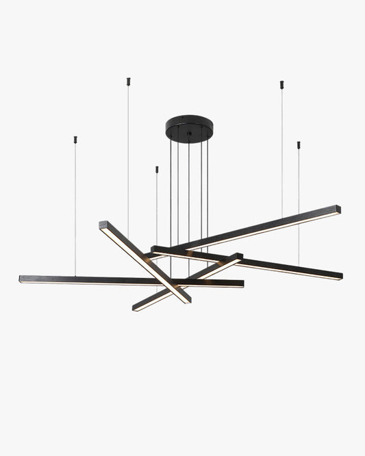 WOMO Lustre Multiple Led Noir/Doré-WM2018