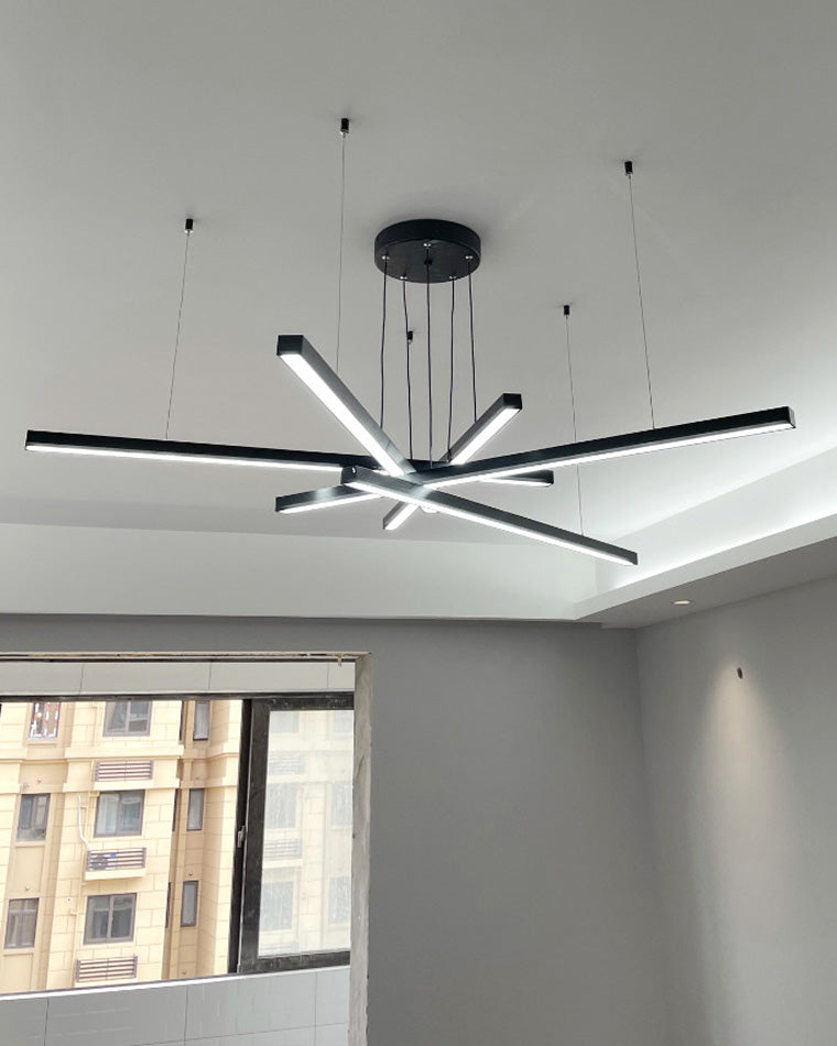 WOMO Lustre Multiple Led Noir/Doré-WM2018