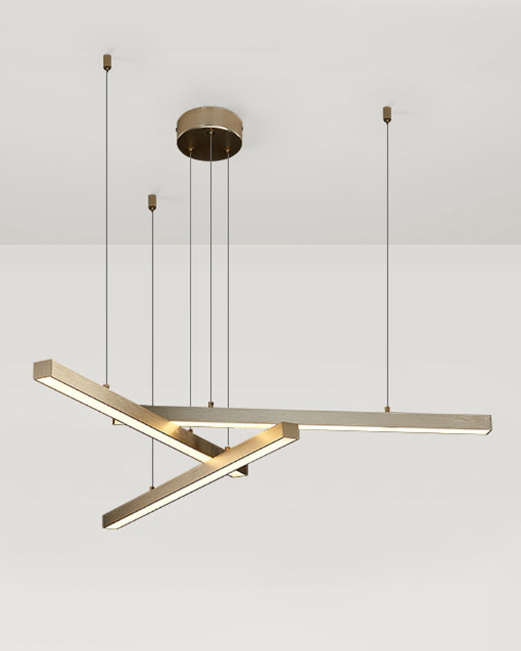 WOMO Lustre Multiple Led Noir/Doré-WM2018