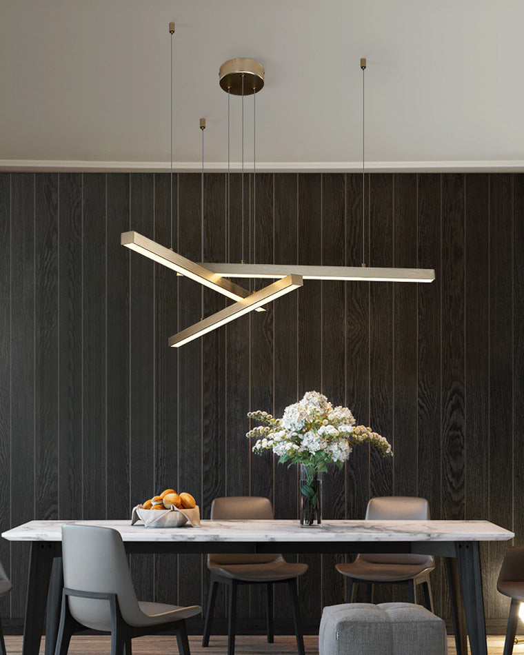 WOMO Lustre Multiple Led Noir/Doré-WM2018
