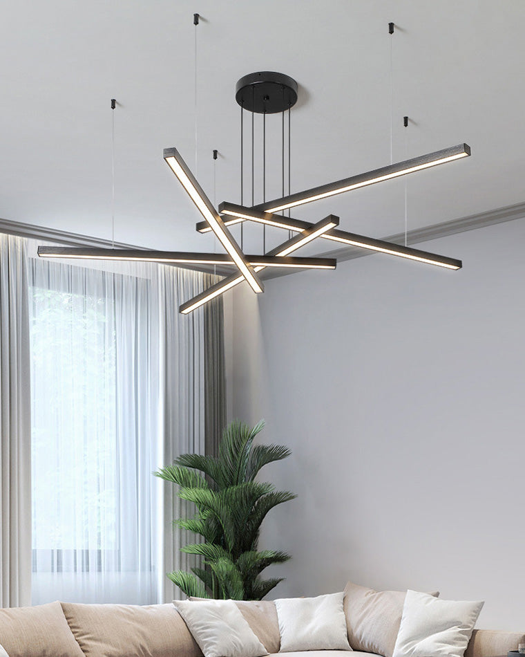 WOMO Lustre Multiple Led Noir/Doré-WM2018