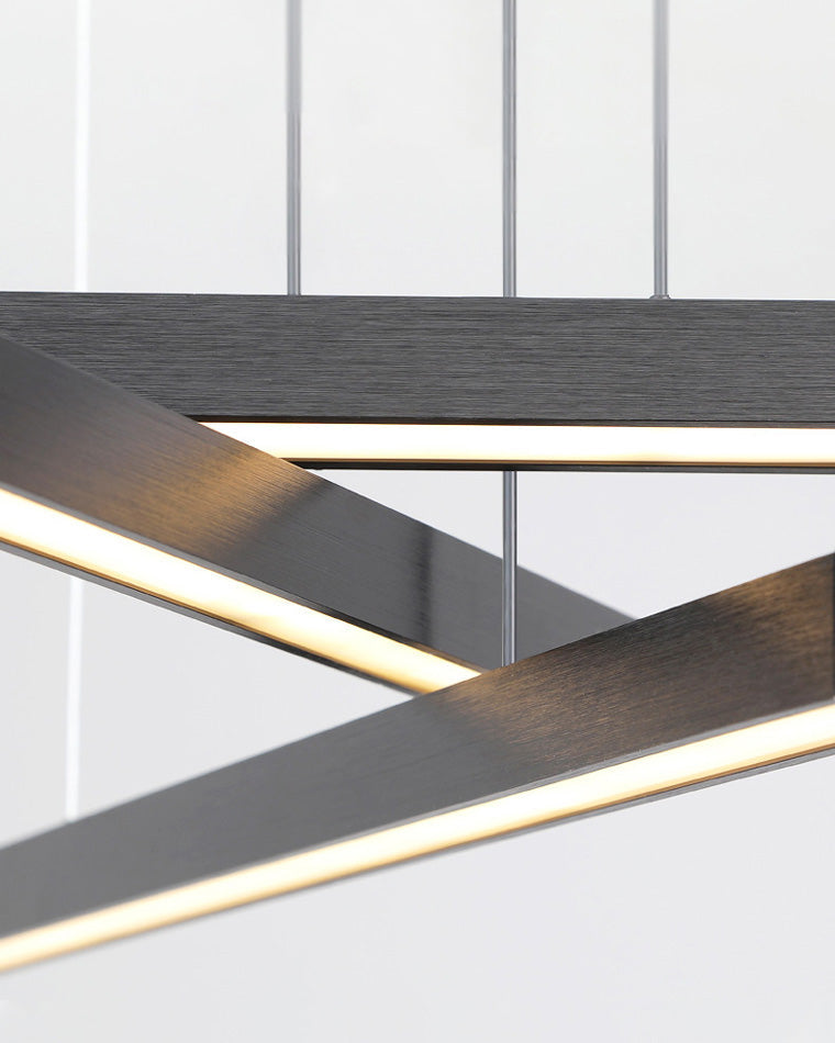 WOMO Lustre Multiple Led Noir/Doré-WM2018