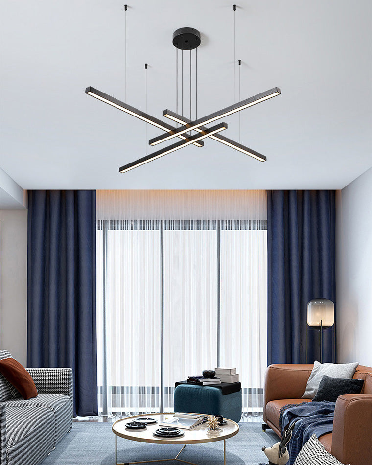 WOMO Lustre Multiple Led Noir/Doré-WM2018