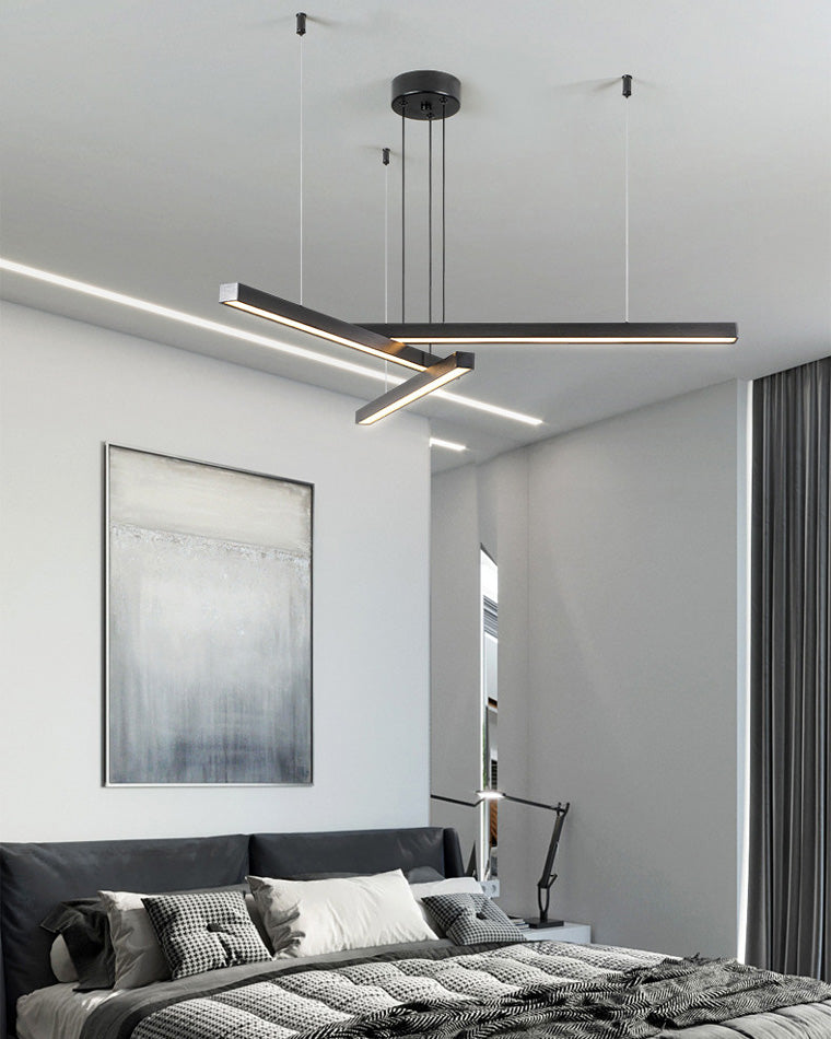 WOMO Lustre Multiple Led Noir/Doré-WM2018
