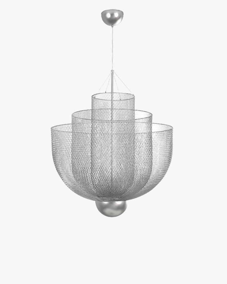 WOMO Mesh Uplight Chandelier for Vaulted Ceilings-WM2069