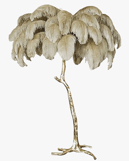 WOMO Lampe sur Pied Arbre Palmier Plumes - WM7000
