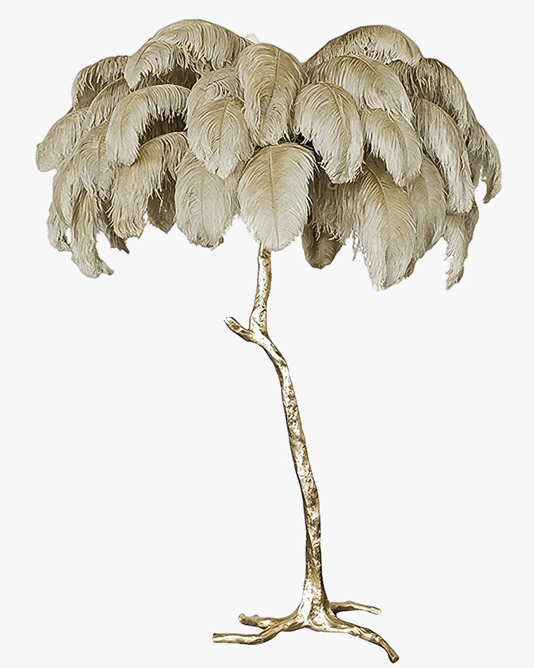 WOMO Lampe sur Pied Arbre Palmier Plumes - WM7000