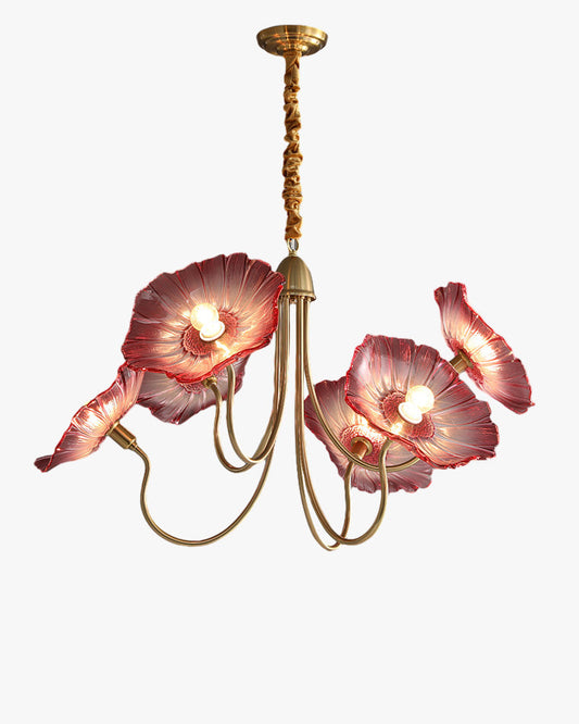 WOMO Lustre Multiple Fleur Verre-WM2025