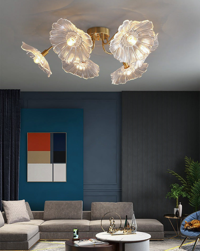 WOMO Lotus Leaf Flower Ceiling Light-WM1026