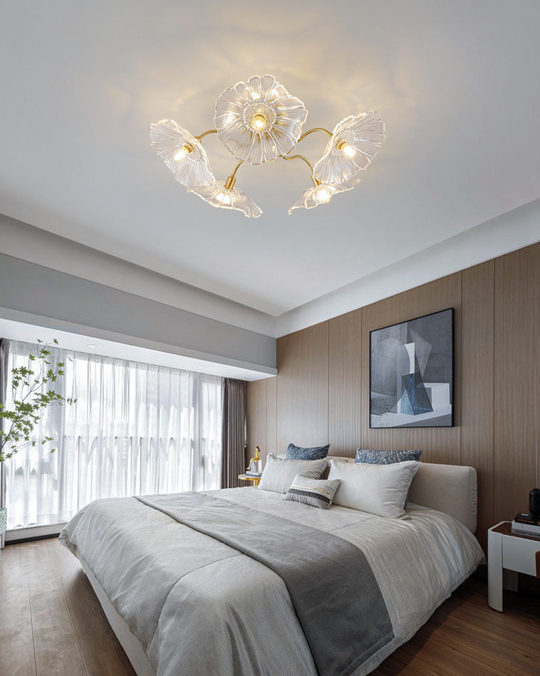 WOMO Lotus Leaf Flower Ceiling Light-WM1026