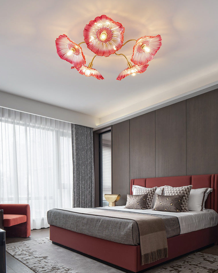 WOMO Lotus Leaf Flower Ceiling Light-WM1026