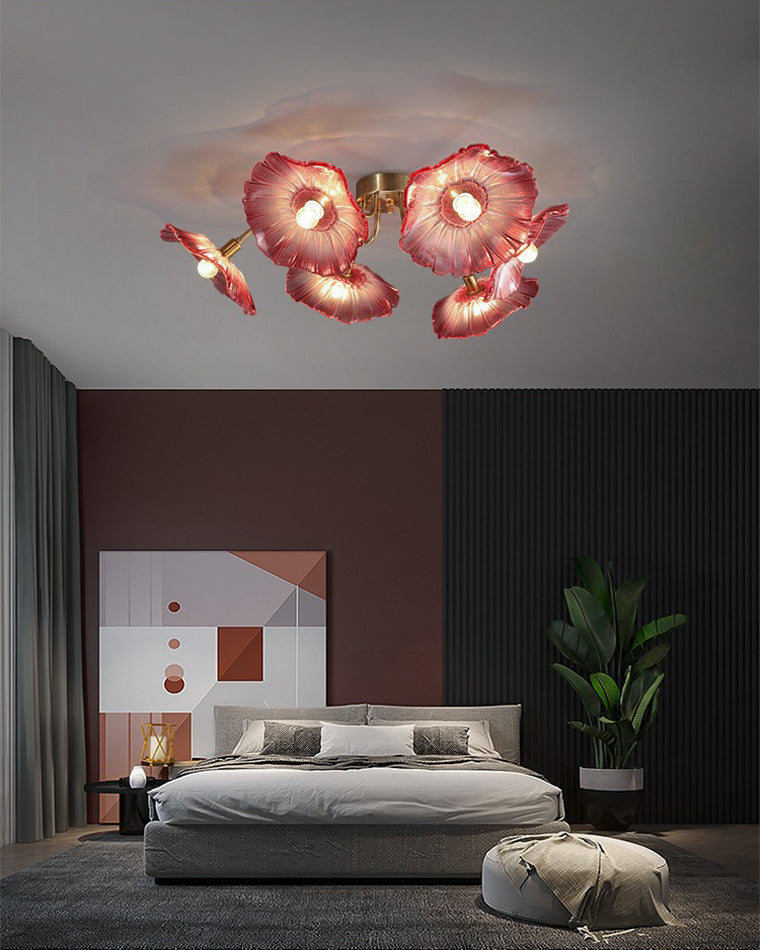 WOMO Lotus Leaf Flower Ceiling Light-WM1026