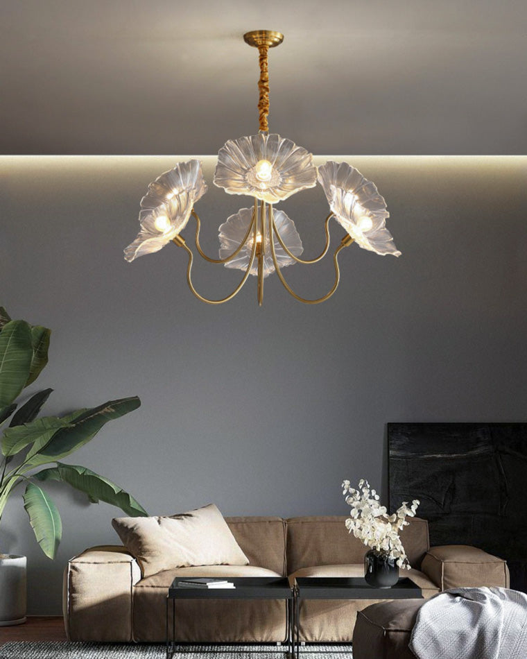 WOMO Lustre Multiple Fleur Verre-WM2025