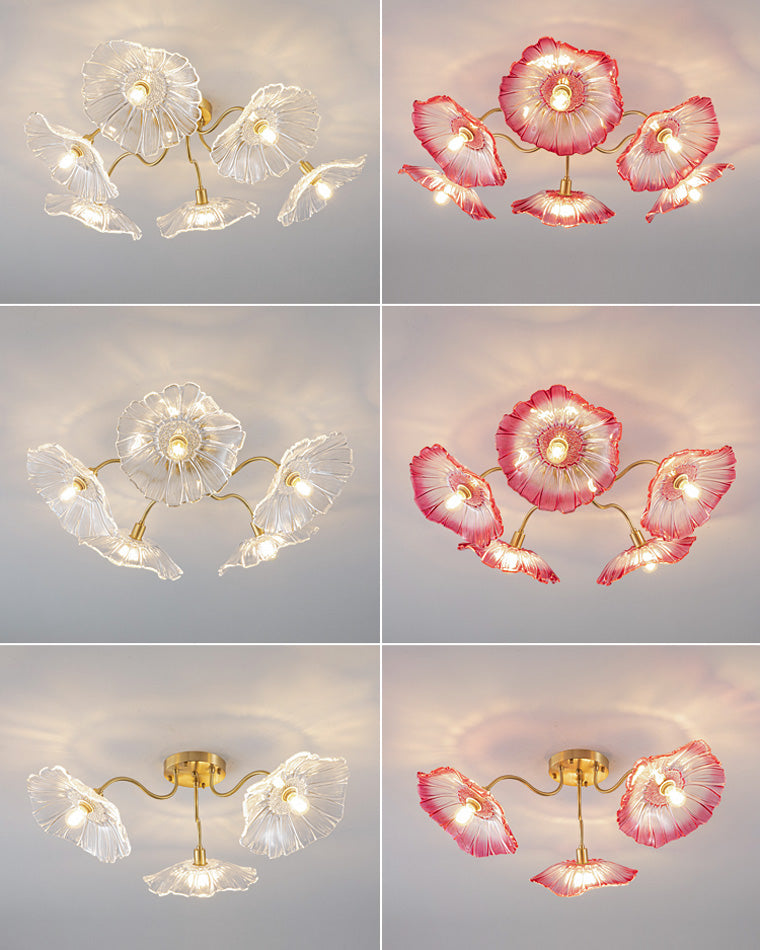 WOMO Lotus Leaf Flower Ceiling Light-WM1026