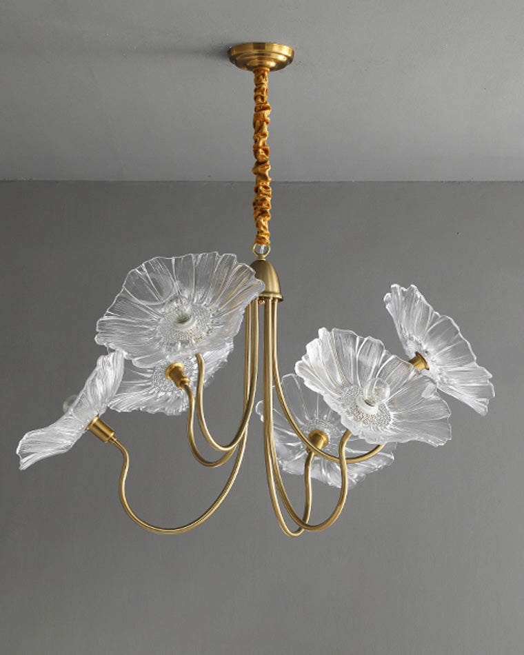 WOMO Lustre Multiple Fleur Verre-WM2025