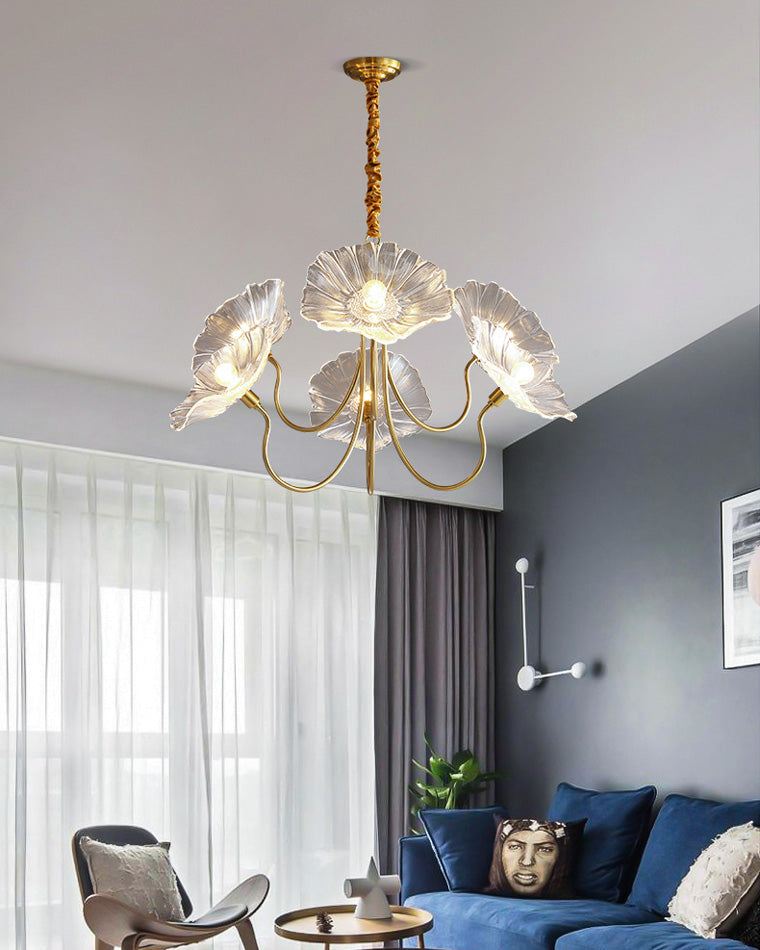 WOMO Lustre Multiple Fleur Verre-WM2025