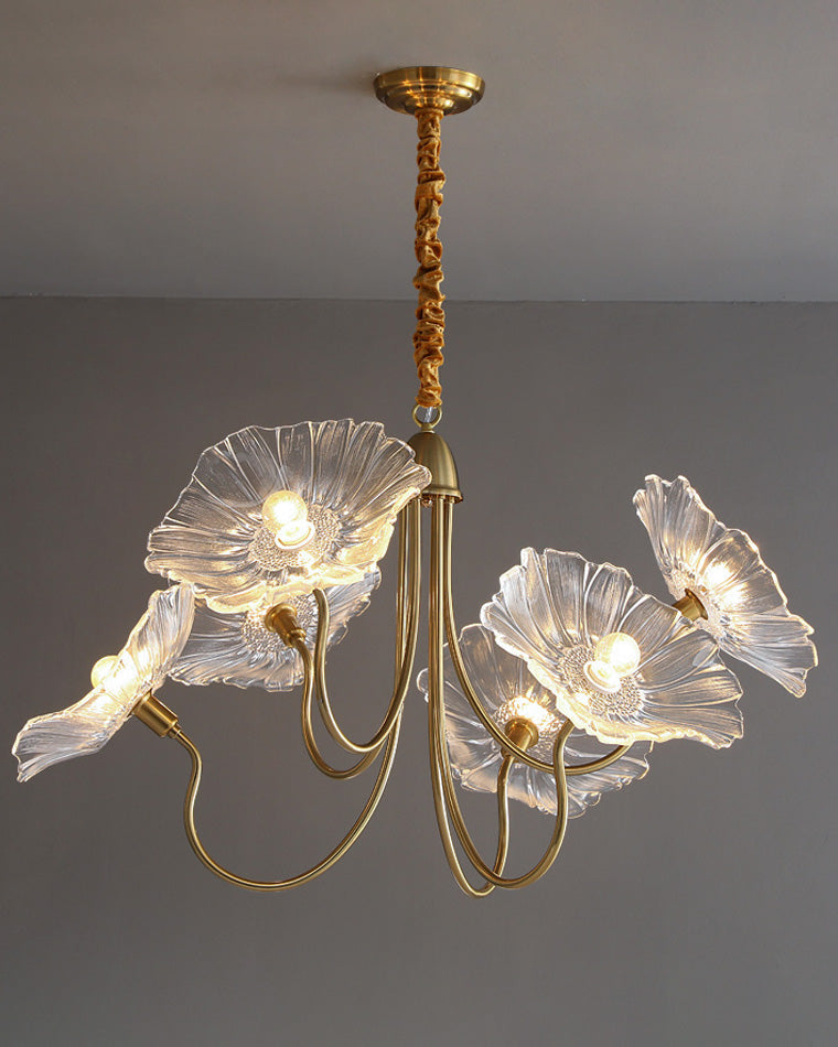 WOMO Lustre Multiple Fleur Verre-WM2025