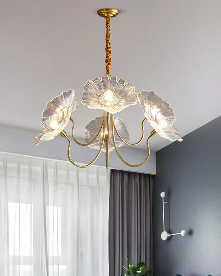 WOMO Lustre Multiple Fleur Verre-WM2025