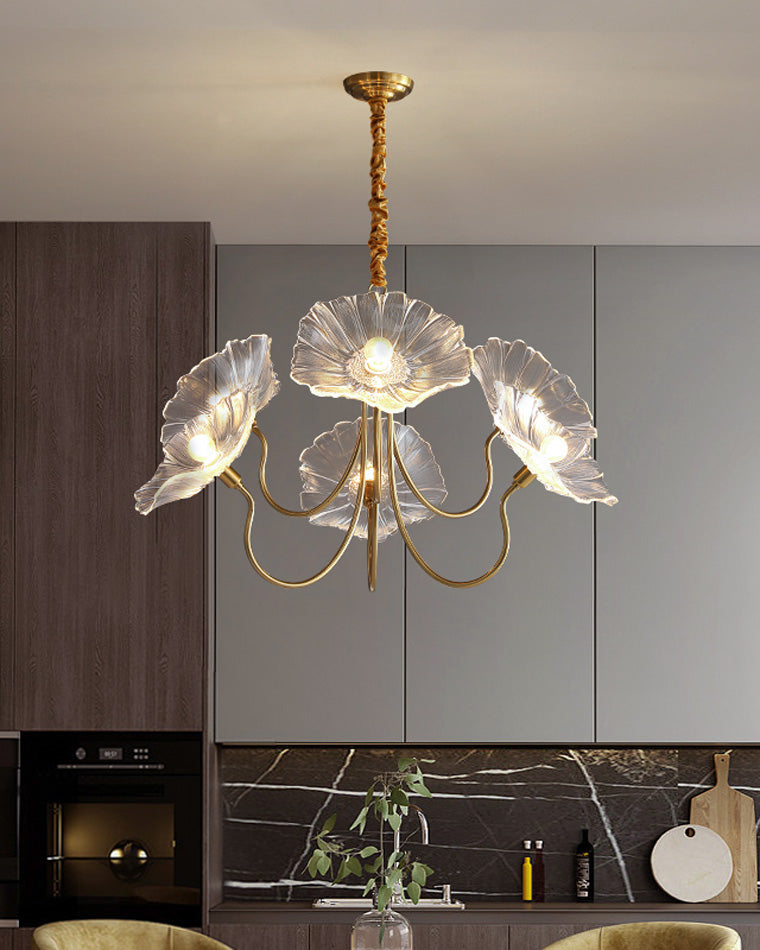 WOMO Lustre Multiple Fleur Verre-WM2025