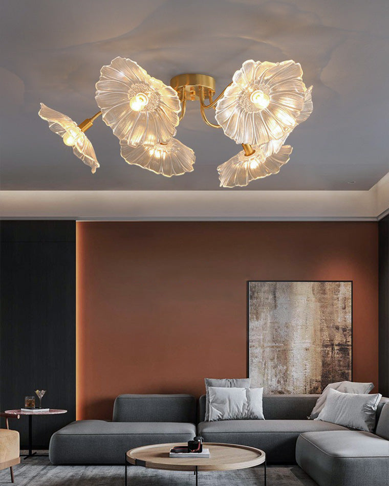 WOMO Lotus Leaf Flower Ceiling Light-WM1026