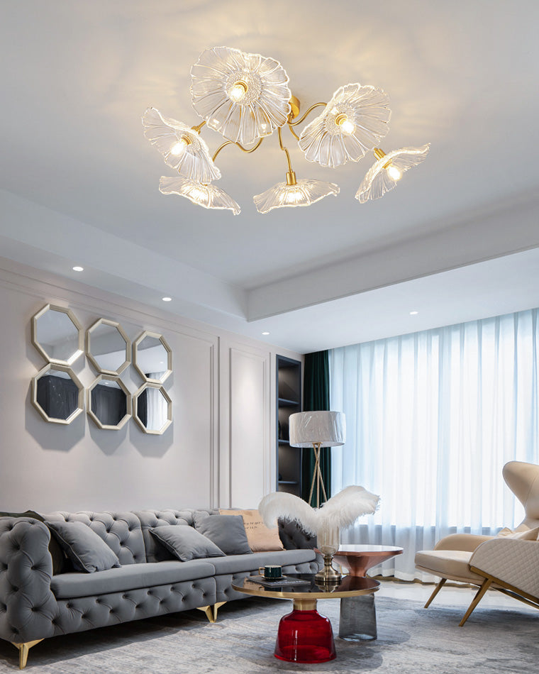 WOMO Lotus Leaf Flower Ceiling Light-WM1026