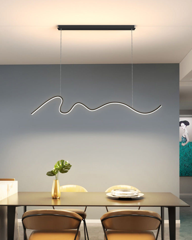 WOMO Suspension Lineaire Vague Minimaliste-WM2033