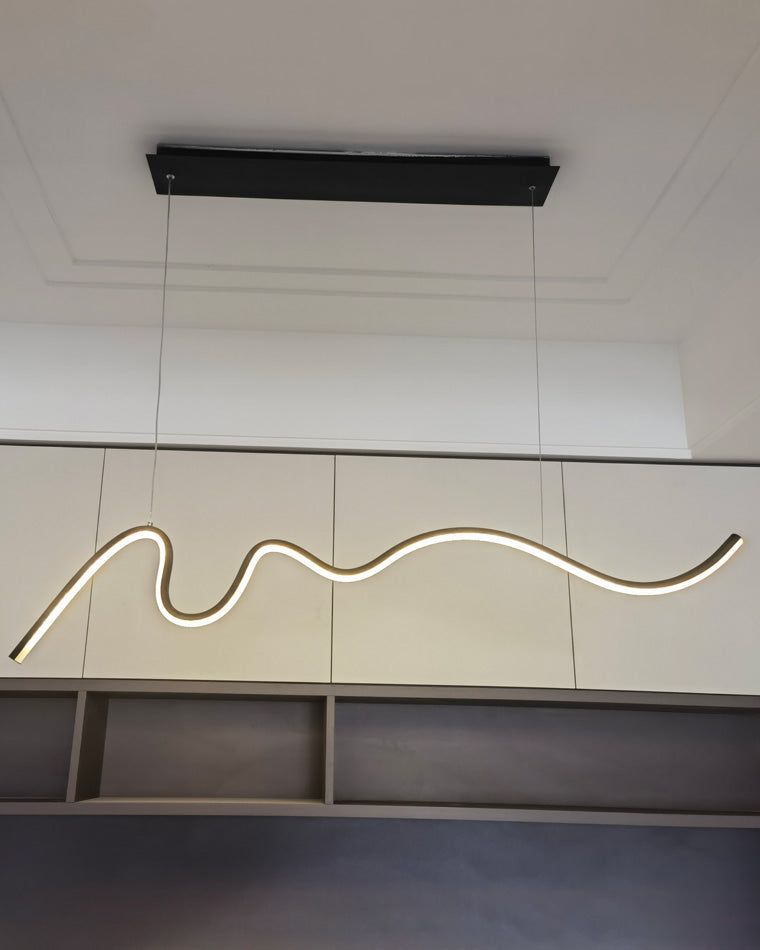 WOMO Suspension Lineaire Vague Minimaliste-WM2033