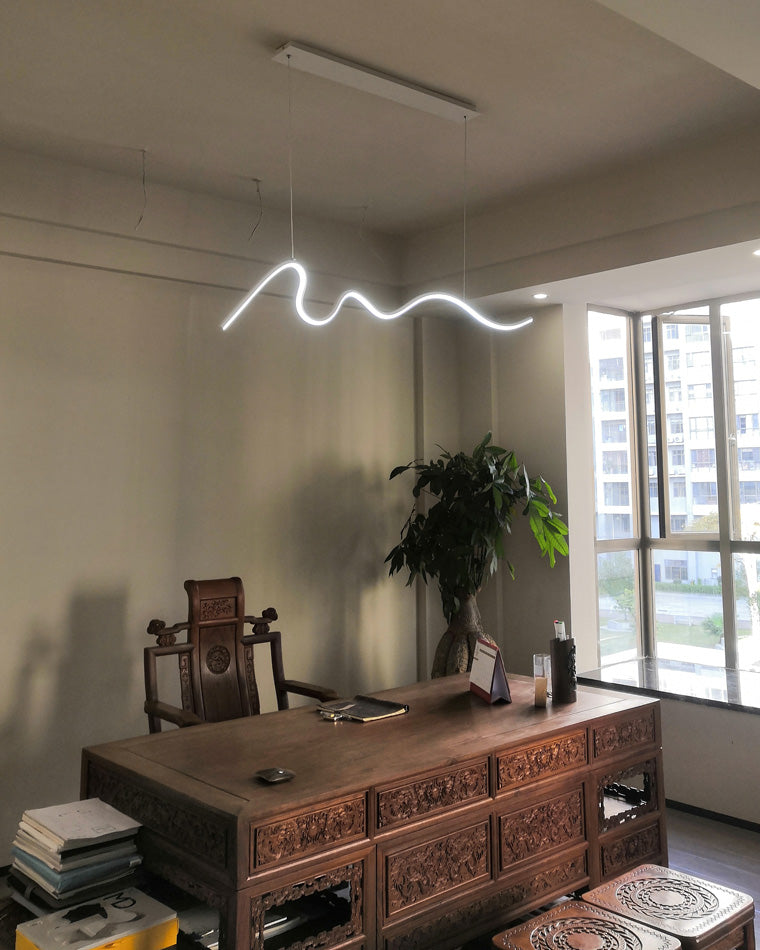 WOMO Suspension Lineaire Vague Minimaliste-WM2033