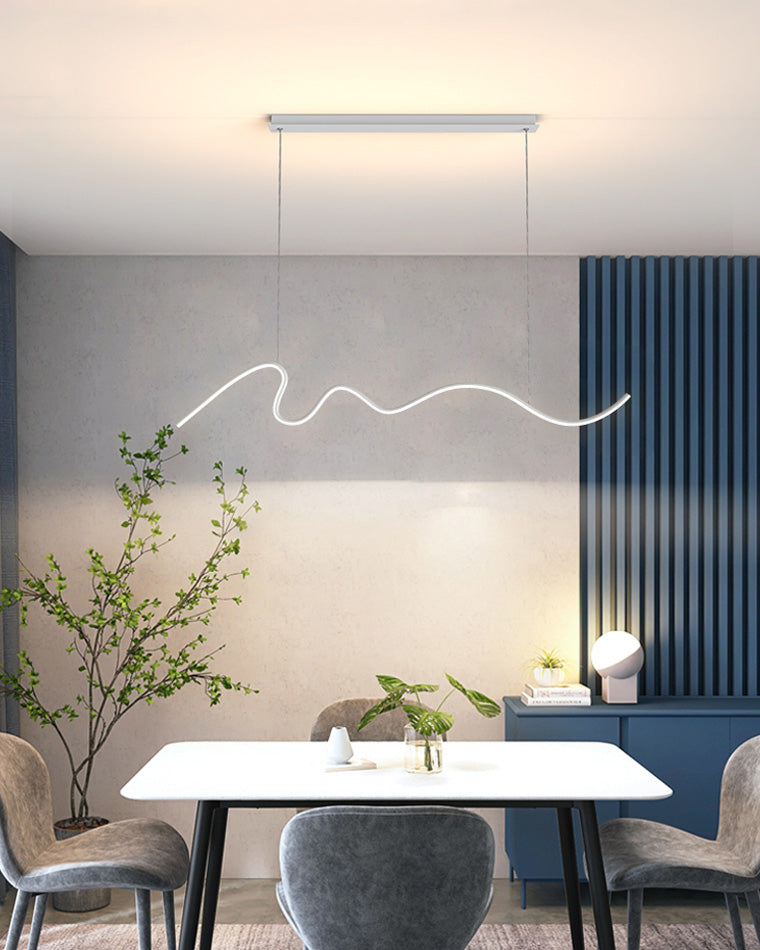 WOMO Suspension Lineaire Vague Minimaliste-WM2033