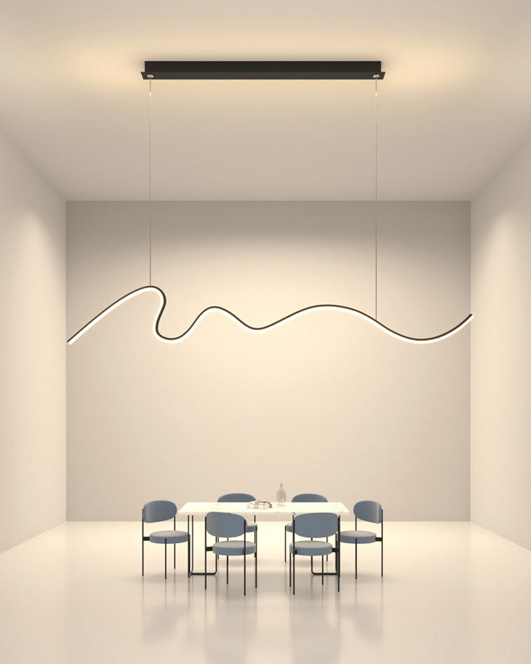 WOMO Suspension Lineaire Vague Minimaliste-WM2033