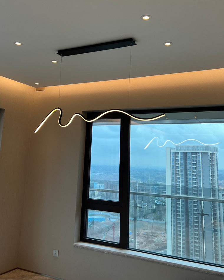 WOMO Suspension Lineaire Vague Minimaliste-WM2033