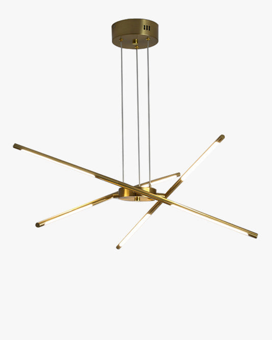 Lustre LED à tiges lumineuses WOMO-WM2034