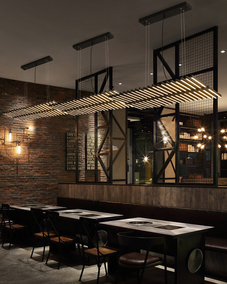 WOMO Wave Pendant Light LED Black-WM2039