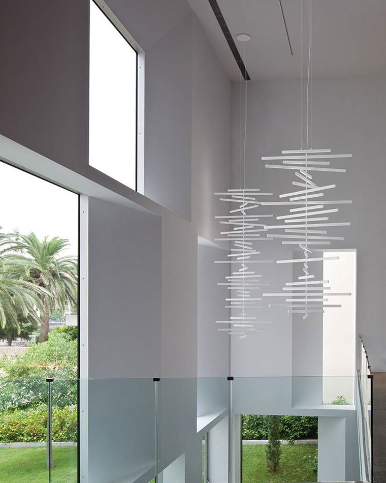 WOMO Wave Pendant Light LED Black-WM2039